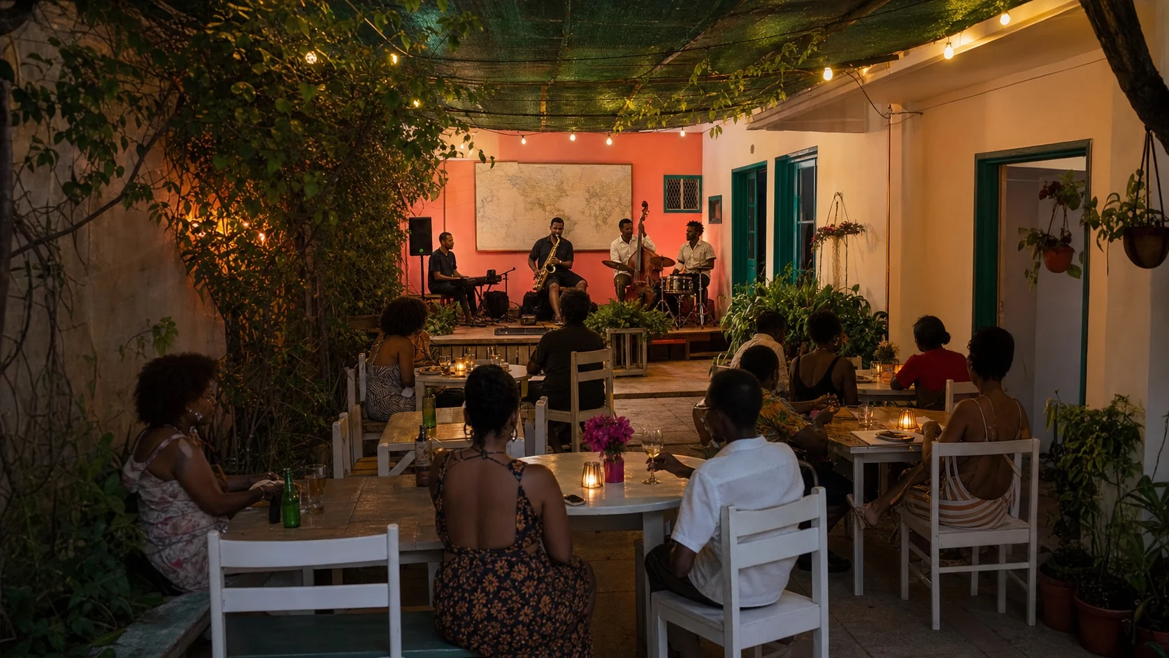 An intimate jazz evening in the SYD’S courtyard